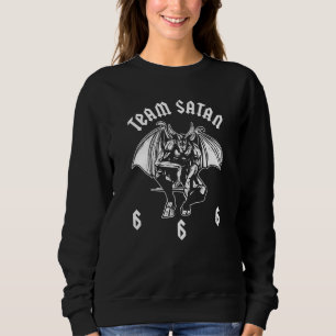 Heavy Metal Team Satan Hard Rock Emo Goth Bike Sweatshirt