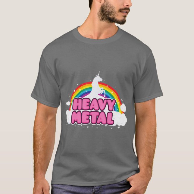Heavy Metal Unicorn friend T-Shirt (Vorderseite)