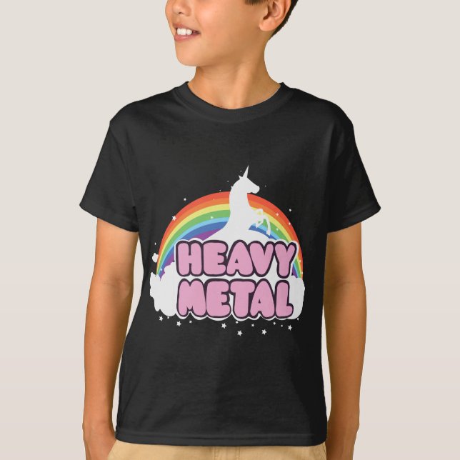 Heavy Metal Unicorn Music Ella Lopez T-Shirt (Vorderseite)
