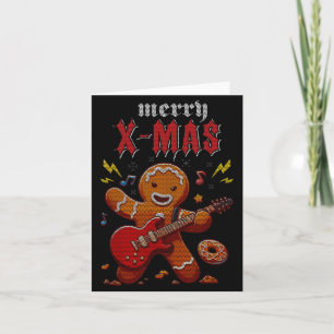 Heavy Metal Weihnachts-Schlächter Huldigung Santa  Karte