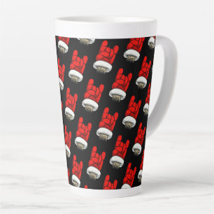 Heavy Metal Weihnachtshörer-Muster Milchtasse