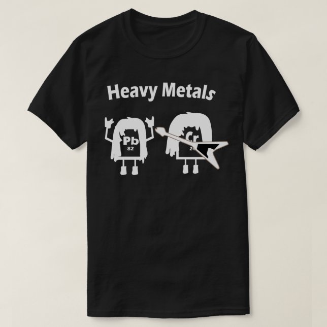 Heavy Metals Chemistry Periodic Table Rock Roll Mu T-Shirt (Design vorne)