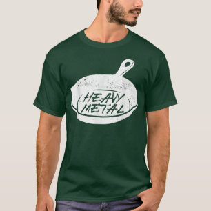 Heavy Metals Kochgeschirr Eisen Skillet T-Shirt