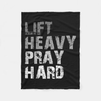 Heavy Pen Harte Motivierend Workout Faith Me Fleecedecke