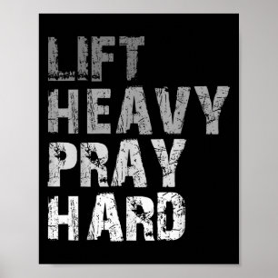 Heavy Pen Harte Motivierend Workout Faith Me Poster