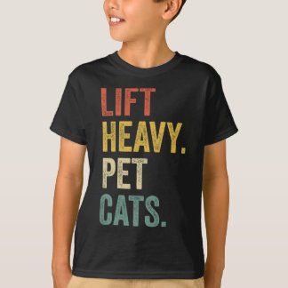 Heavy Pet Cats - Funny Gym Workout T-Shirt
