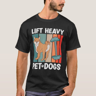 Heavy Pet Hund Gym Fitness Weighlifter Bodyb T-Shirt