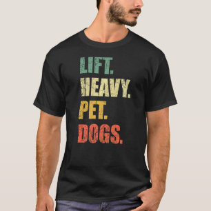 Heavy Pet Hunde Gym Fitness Hefting T-Shirt