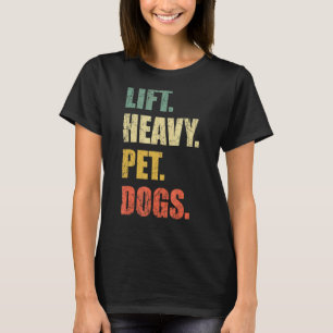 Heavy Pet Hunde Gym Fitness Hefting T-Shirt