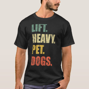 Heavy Pet Hunde Gym Fitness Hefting T-Shirt
