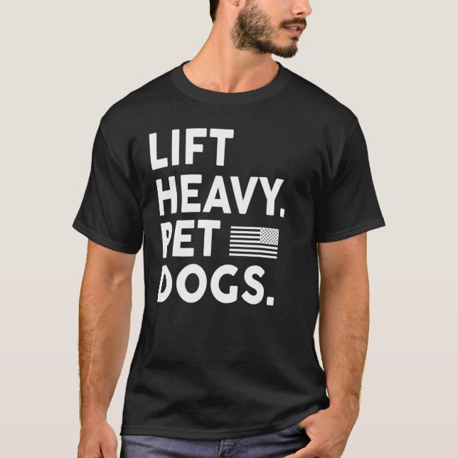 Heavy Pet Hunde Gym für Gewichthilfegeräte T-Shirt (Vorderseite)