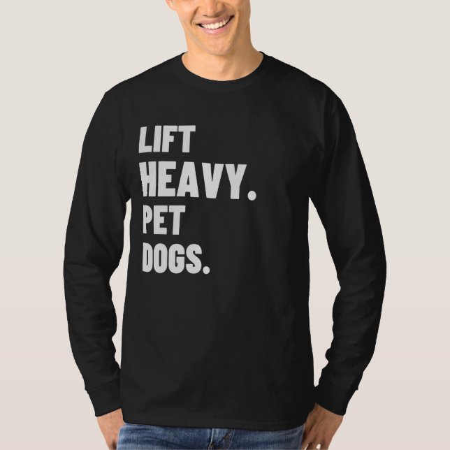 Heavy Pet Hunde Gym für Gewichthilfegeräte T-Shirt (Vorderseite)