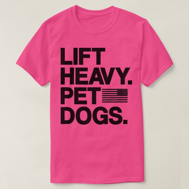 Heavy Pet Hunde Gym für Gewichthlifter T-Shirt (Design vorne)