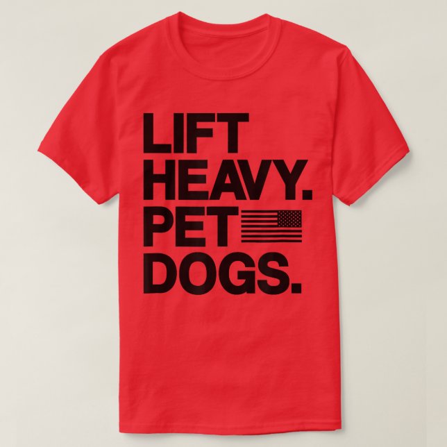 Heavy Pet Hunde Gym für Gewichthlifter T-Shirt (Design vorne)