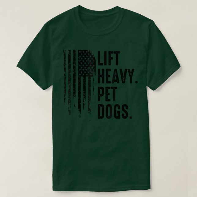 Heavy Pet Hunde Hunde Hund Hund American für Weigh T-Shirt (Design vorne)