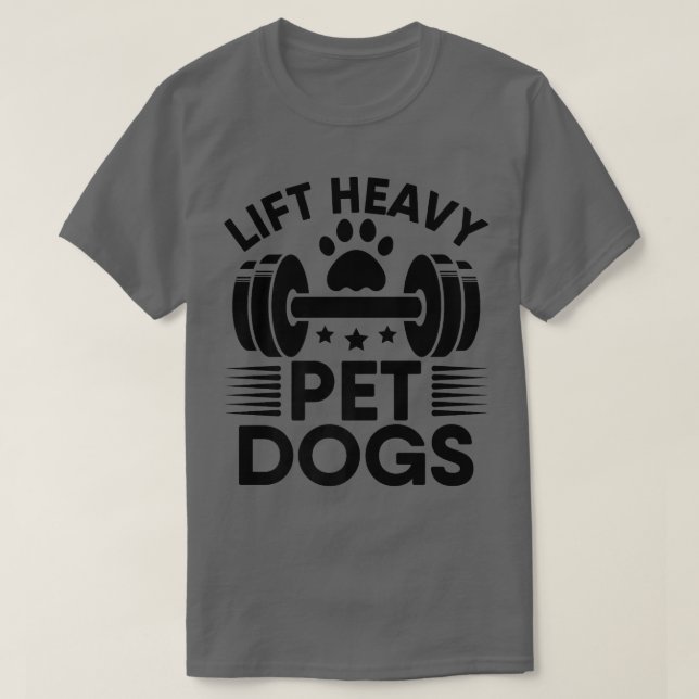 Heavy Pet Hunde trainieren Fitnessstudio Fitness W T-Shirt (Design vorne)