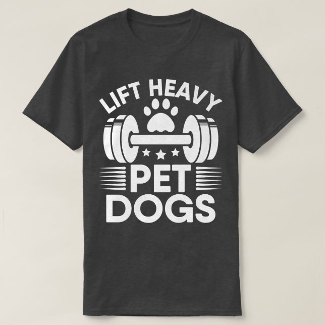 Heavy Pet Hunde trainieren Fitnessstudio Fitness W T-Shirt (Design vorne)