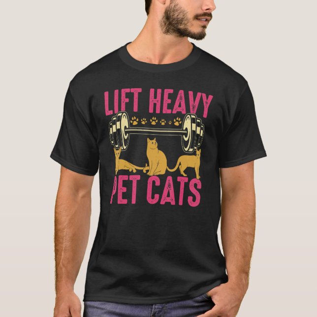 Heavy Pet Katzen Gewichtsabnahme Katzengewicht Lif T-Shirt (Vorderseite)
