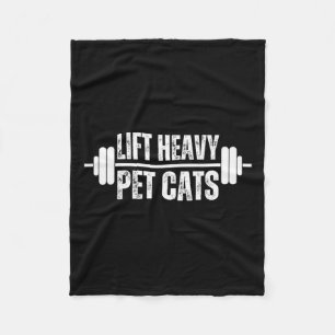 Heavy Pet Katzen Weightlifter Gym Barbell Cat O Fleecedecke