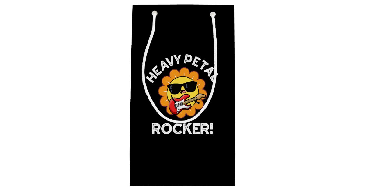 Heavy Petal Rocker Funny Blume Puck Dark BG Kleine Geschenktüte | Zazzle.at