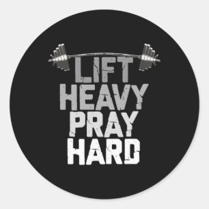 Heavy Pray Hard1 Runder Aufkleber