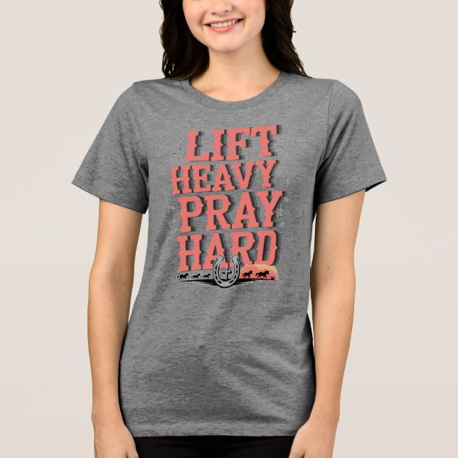 Heavy Pray Tri-Blend Shirt (Vorderseite)
