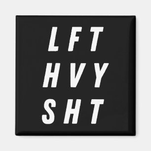 Heavy Pump Cover Mens Oversified Gym Workout D Magnet