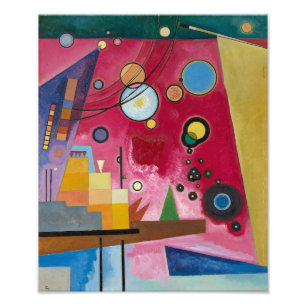 Heavy Red Kandinsky Fotodruck