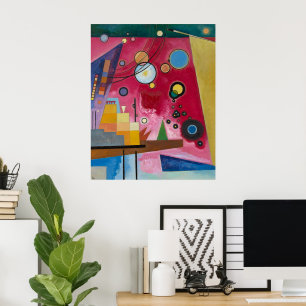 Heavy Red   Kandinsky   Poster