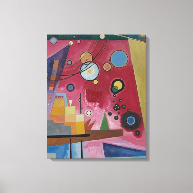 Heavy Red von Wassily Kandinsky Leinwanddruck (Vorderseite)