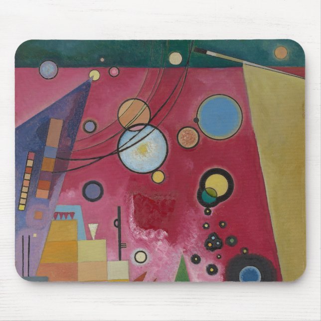 Heavy Red von Wassily Kandinsky Mousepad (Vorne)