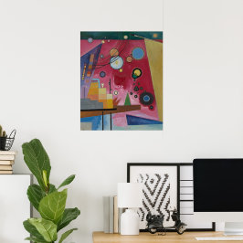Heavy Red von Wassily Kandinsky Poster