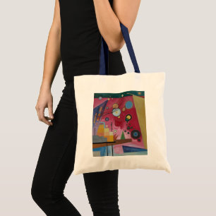 Heavy Red von Wassily Kandinsky Tragetasche