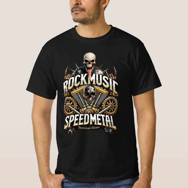 Heavy und Speedmetal Festival Time T-Shirt (Vorderseite)