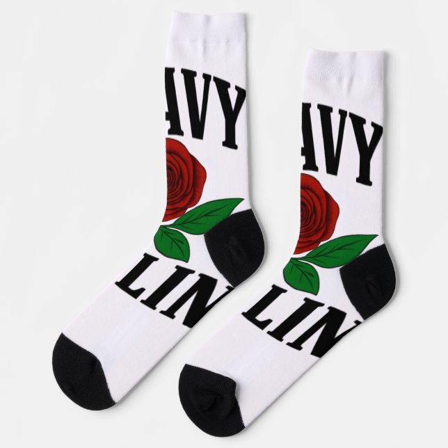 Heavyfeeling in Socken (Linkes Detail)