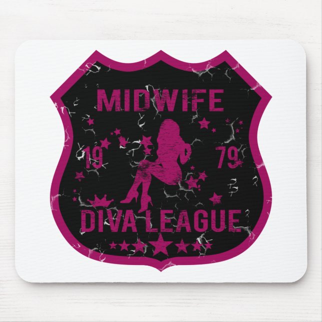 Hebamme-Diva-Liga Mousepad (Vorne)
