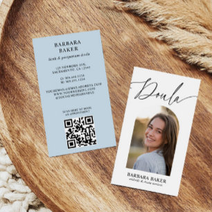 Hebamme Geburt Wochenbett Doula Foto Arch QR CODE Visitenkarte