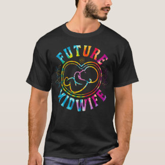 Hebamme Geburtshelferin Regenbogen Zukunft T-Shirt