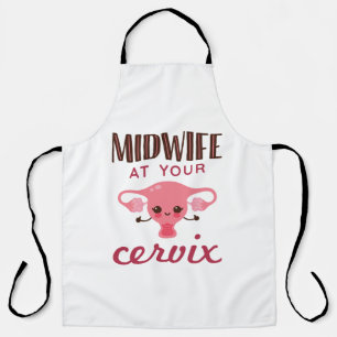 Hebamme in Ihrer Cervix Midwives Midwifery Schürze