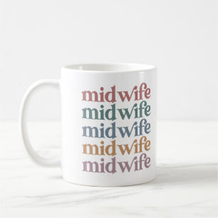 Hebamme Retro Vintag Midwifery Gift Kaffeetasse