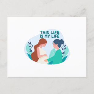 Hebamme Schwangere Frauenarzt Postkarte