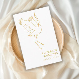 Hebamme, Storch schlicht-moderne Visitenkarte