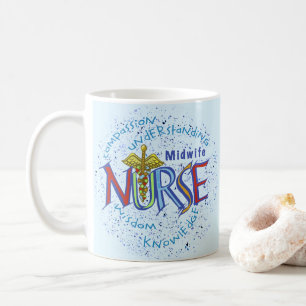 Hebammen-Krankenschwester-Motto Kaffeetasse