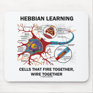 Hebbian, das Zellen-Feuer verdrahten lernt Mousepad