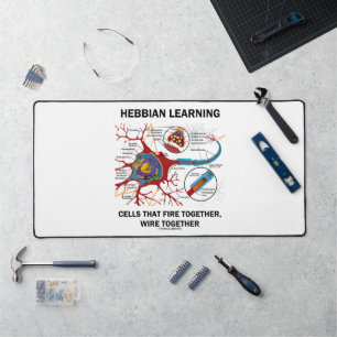 Hebbian Learning Cells brennen gemeinsam Wire Schreibtischunterlage