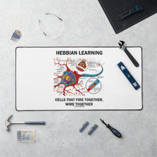 Hebbian Learning Cells brennen gemeinsam Wire Schreibtischunterlage