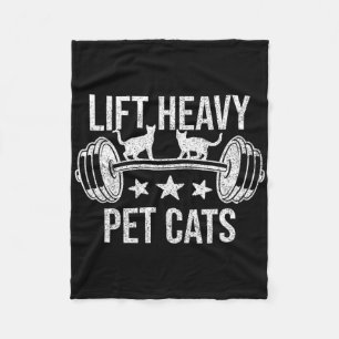 Hebe schwere Haustierkatzen Bodybuilding Gewichthe Fleecedecke