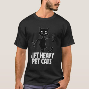Hebe schwere Haustierkatzen Männer Frauen Lustiges T-Shirt