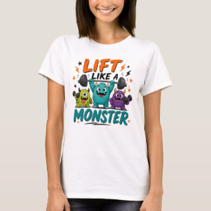 Hebe wie ein Monster Lustiges Halloween Gewichtheb T-Shirt