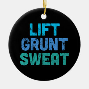 Heben Grunt Sweat Bodybuilder Gym-Übung Keramik Ornament
